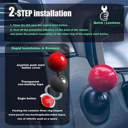 Car Push Joystick Start Button